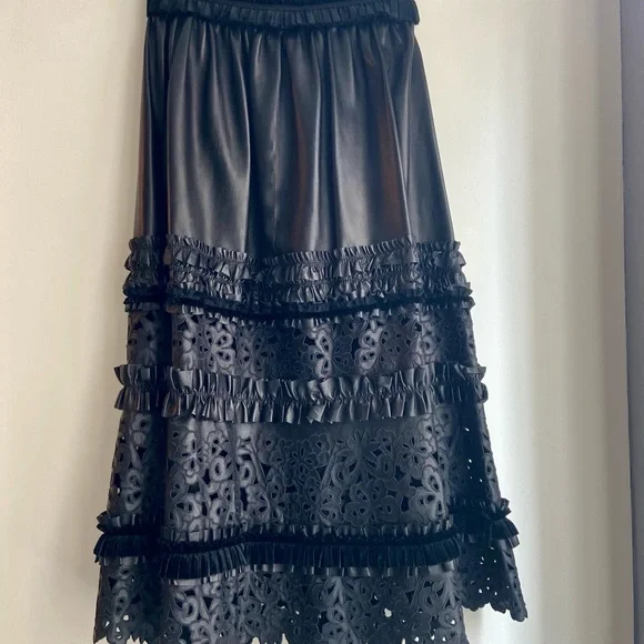 Gucci Cruise 2017 runway black leather dress set . Extremely rare !!!
